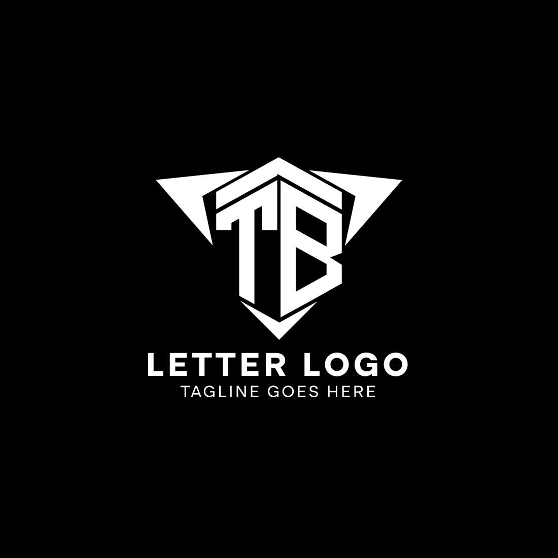 TB Monogram logo design preview image.