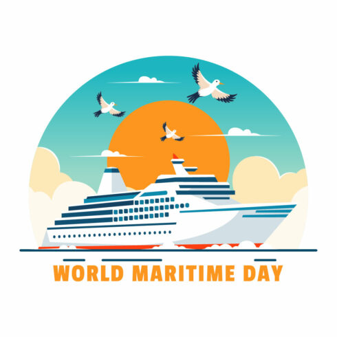 12 World Maritime Day Illustration cover image.