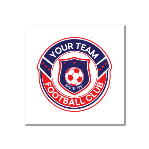 minimalist modern football club logo design cover image.