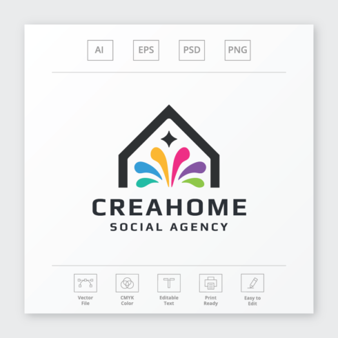 Crea Smart Ideas Home Logo cover image.
