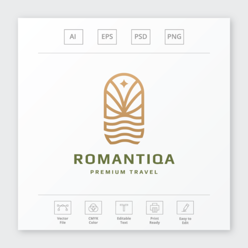 Romantic Travel Trip Logo cover image.