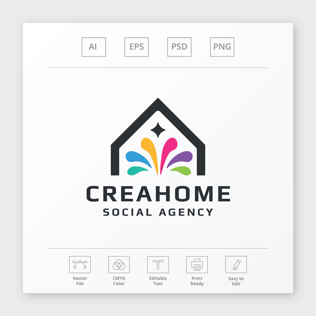 Crea Smart Ideas Home Logo preview image.