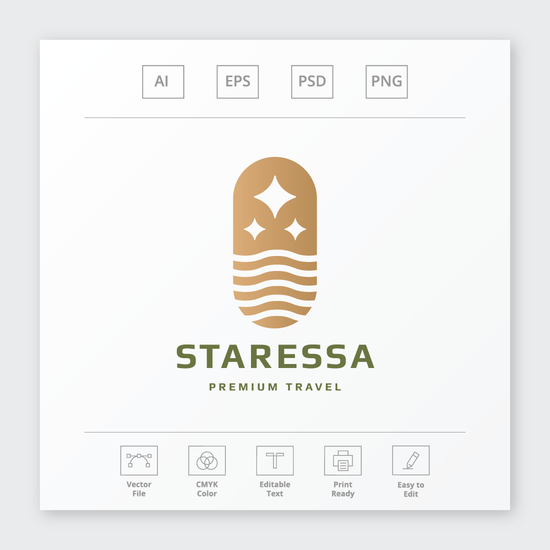 Star Travel Agent Logo preview image.