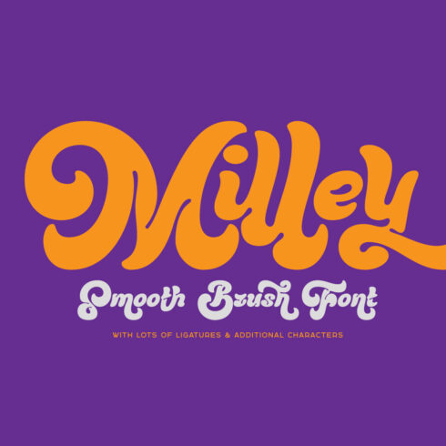 Milley — Smooth Brush Font cover image.