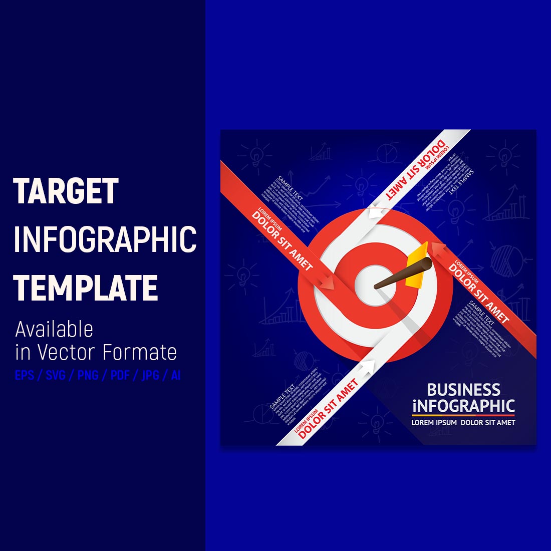 Target – Infographic Design Template preview image.