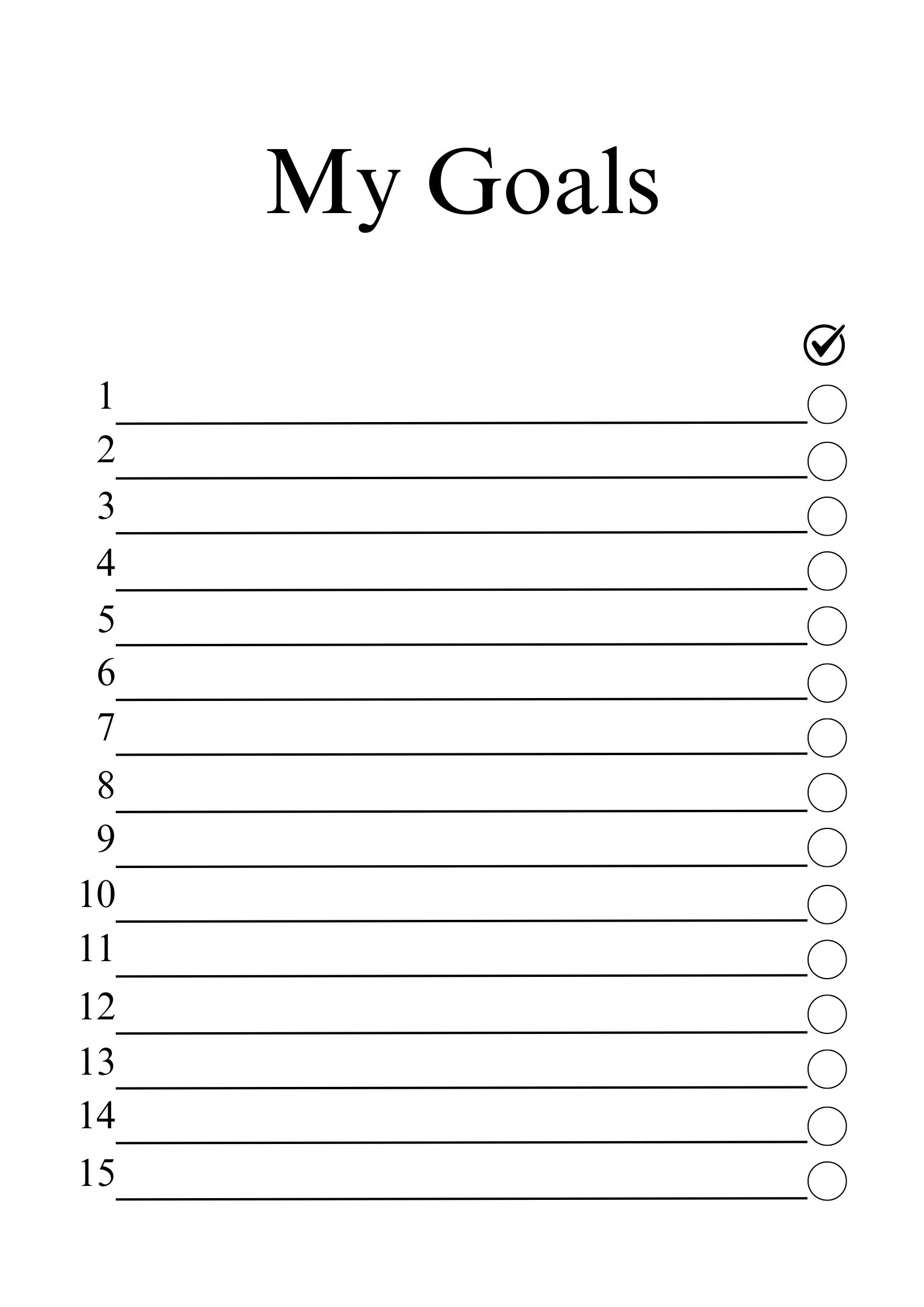 my goals 61