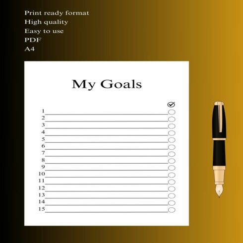 My Goals cover image.