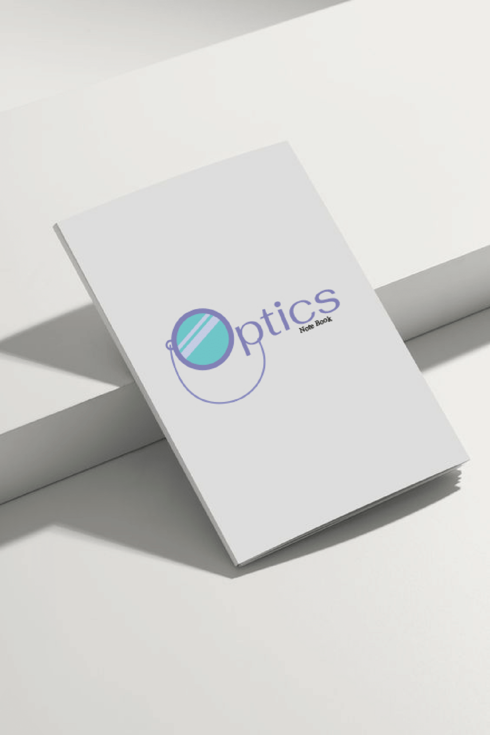 Optics vector logo pinterest preview image.