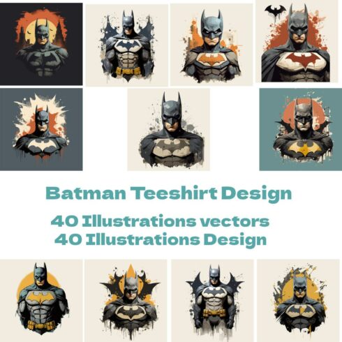 Batman Illustrations cover image.