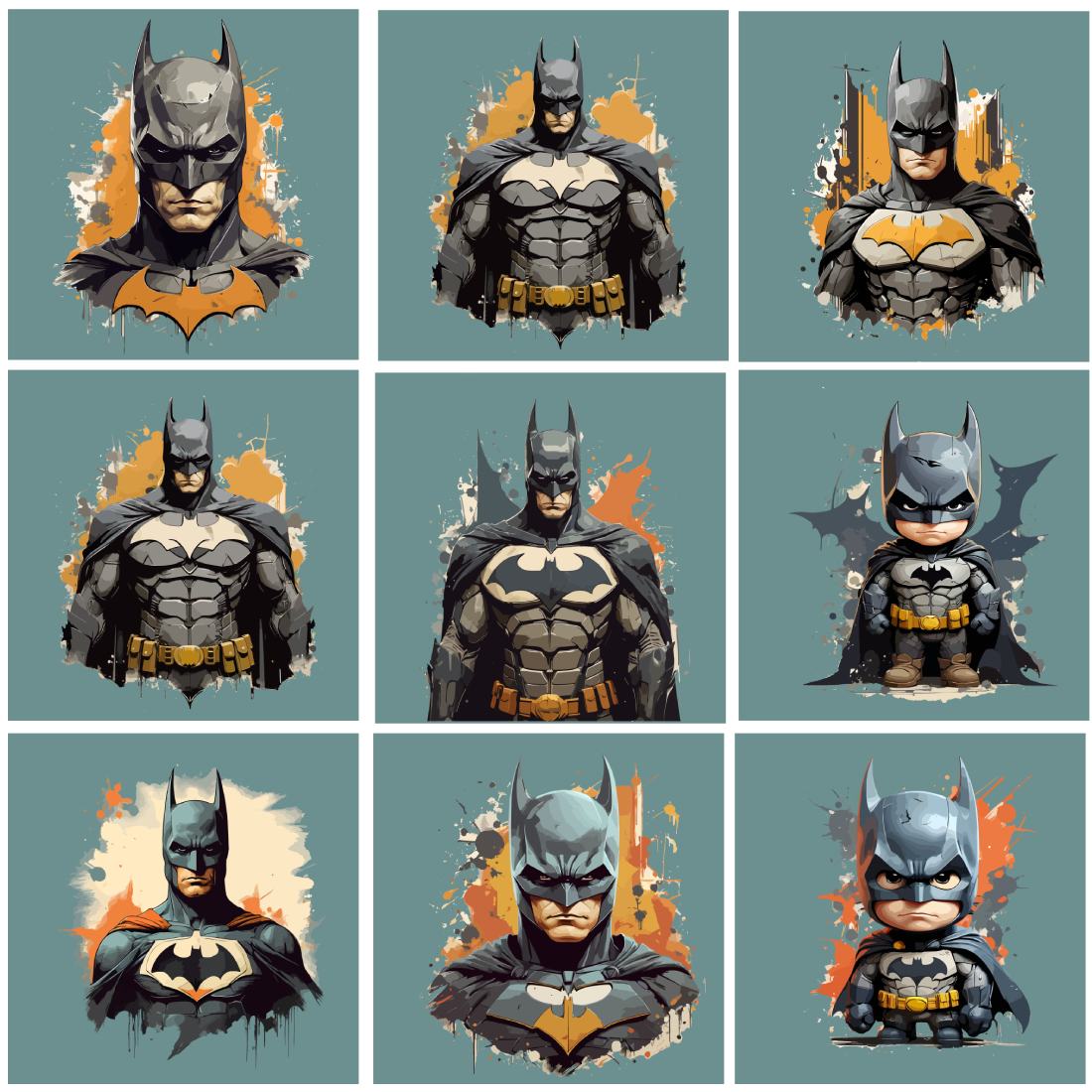 Batman Illustrations preview image.