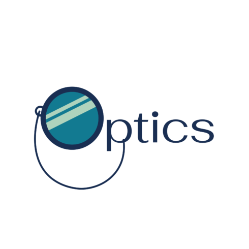 Optics vector logo cover image.