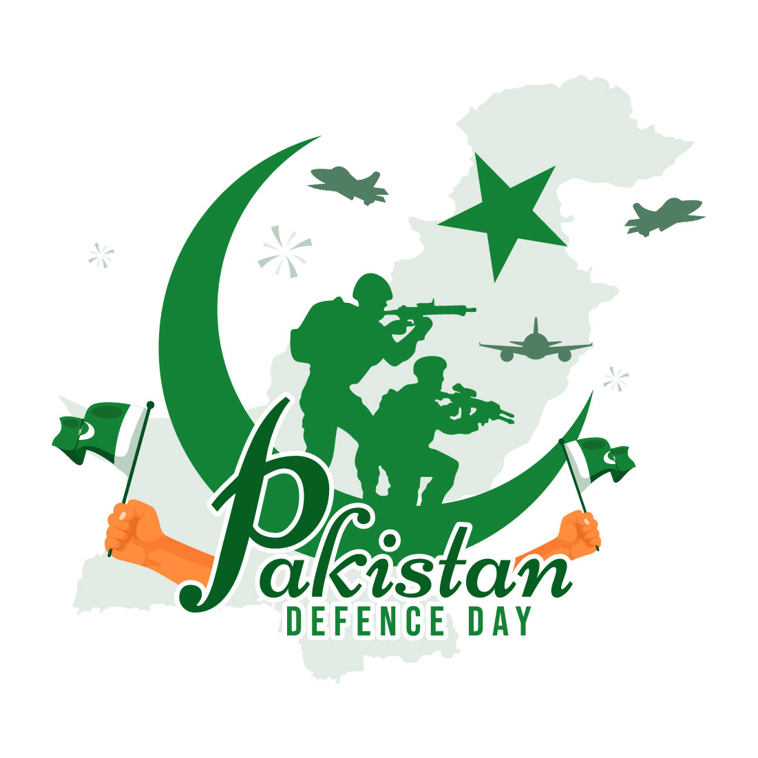 11 Pakistan Defence Day Illustration preview image.