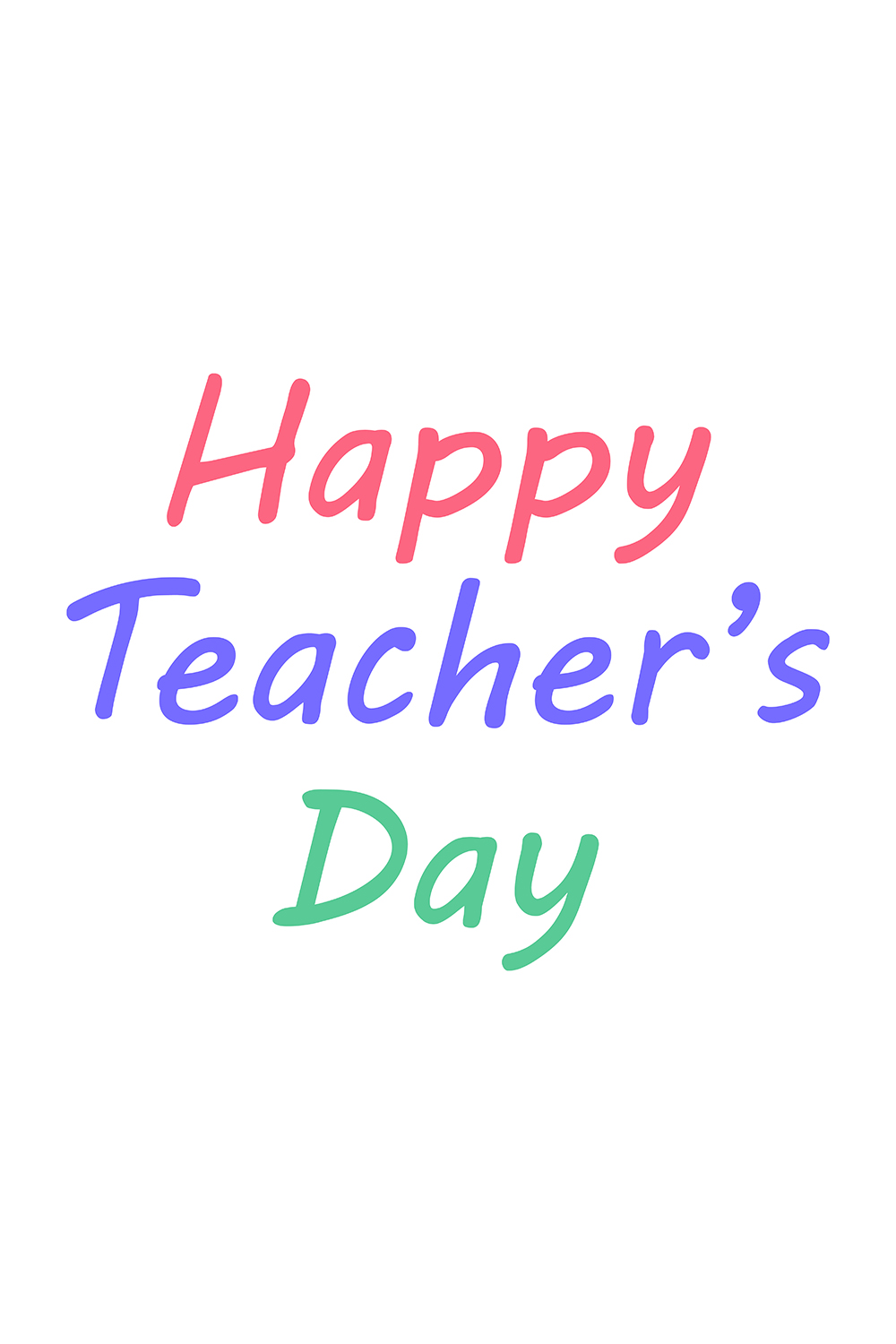 Happy Teacher's Day design 3 templates pinterest preview image.