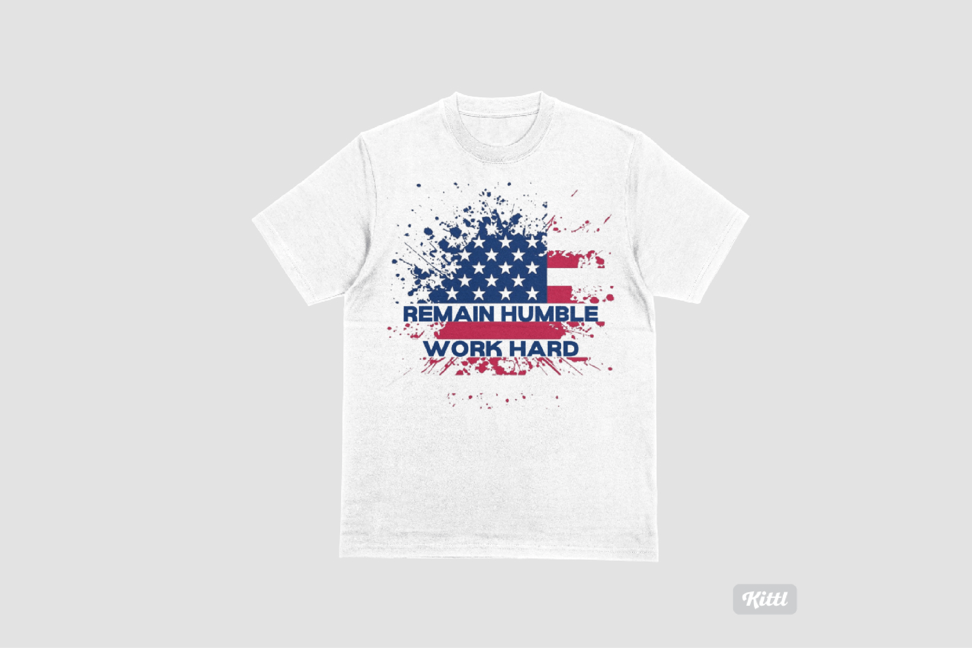 American Flag Vintage T-shirt Design pinterest preview image.