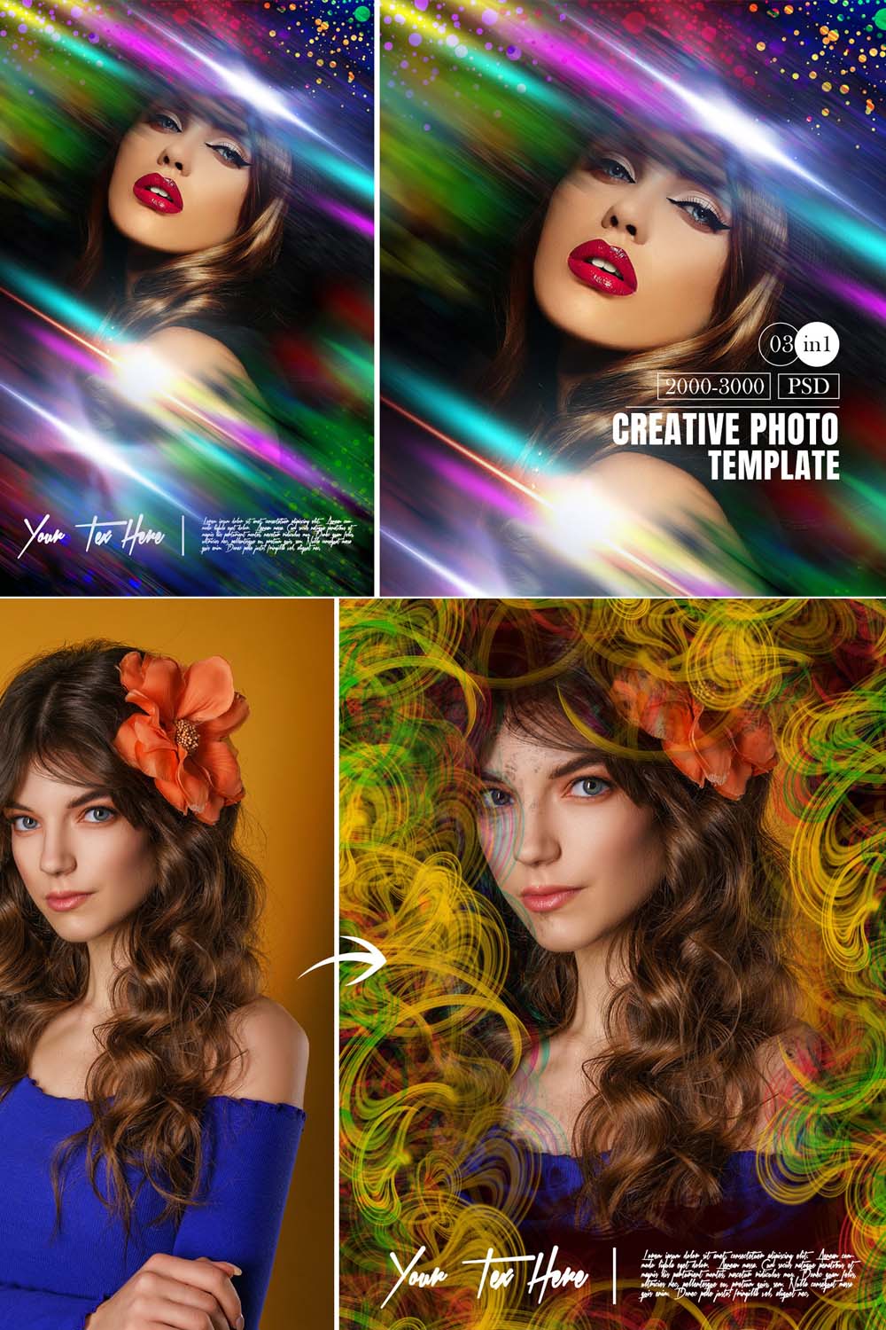 Creative Photo Template Part 02 pinterest preview image.