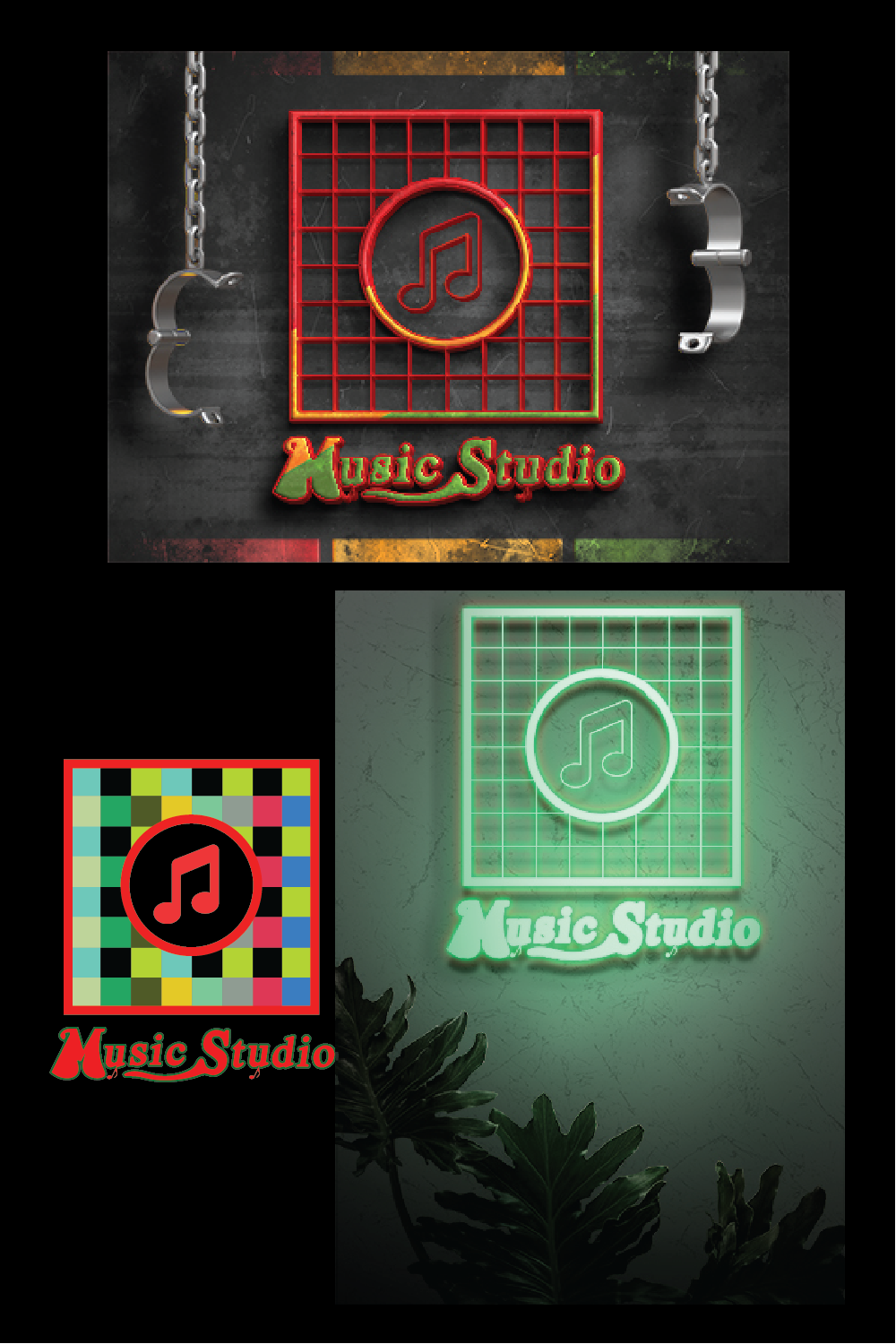 Music logo/Unique music logo pinterest preview image.