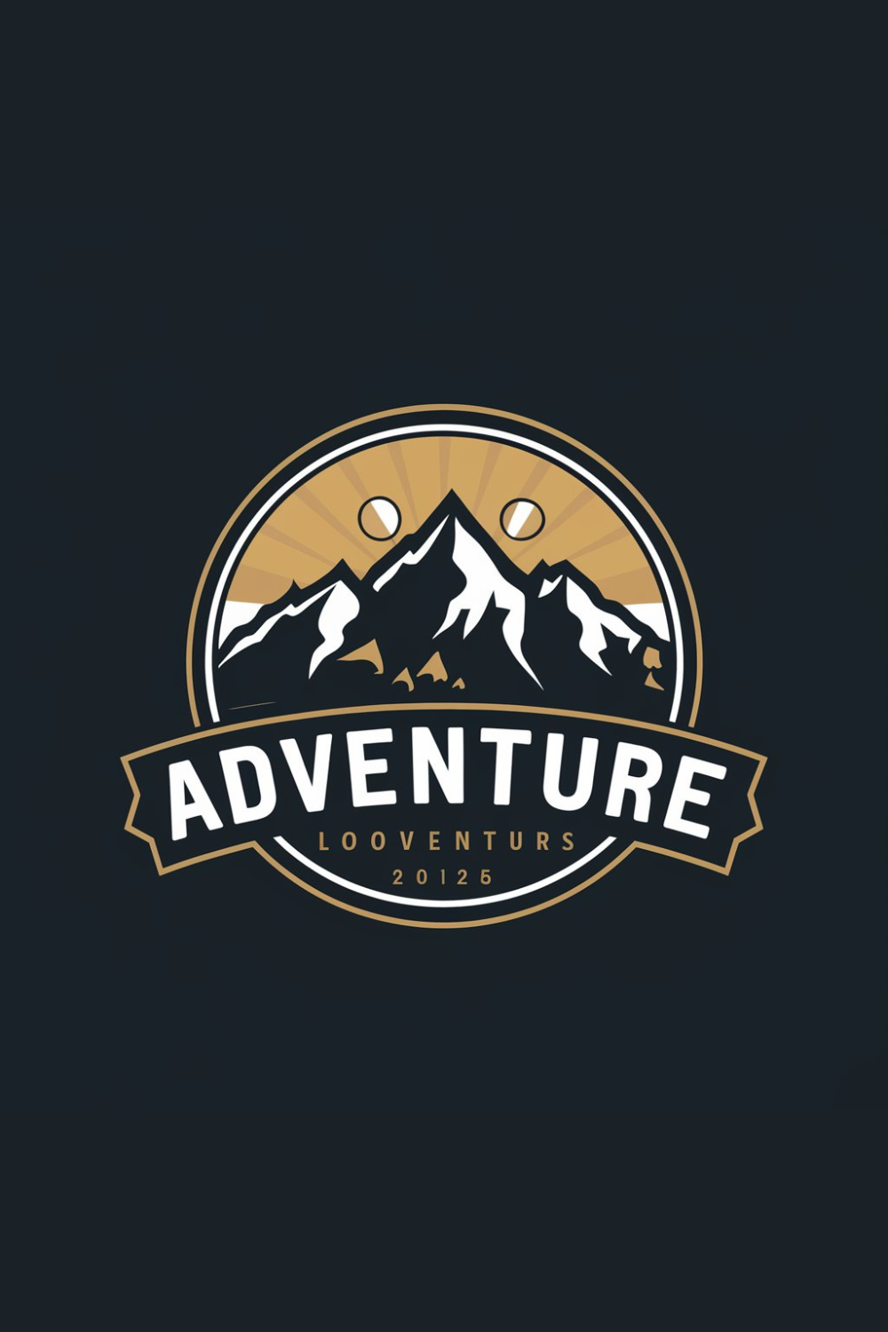 Adventure Logo Design pinterest preview image.
