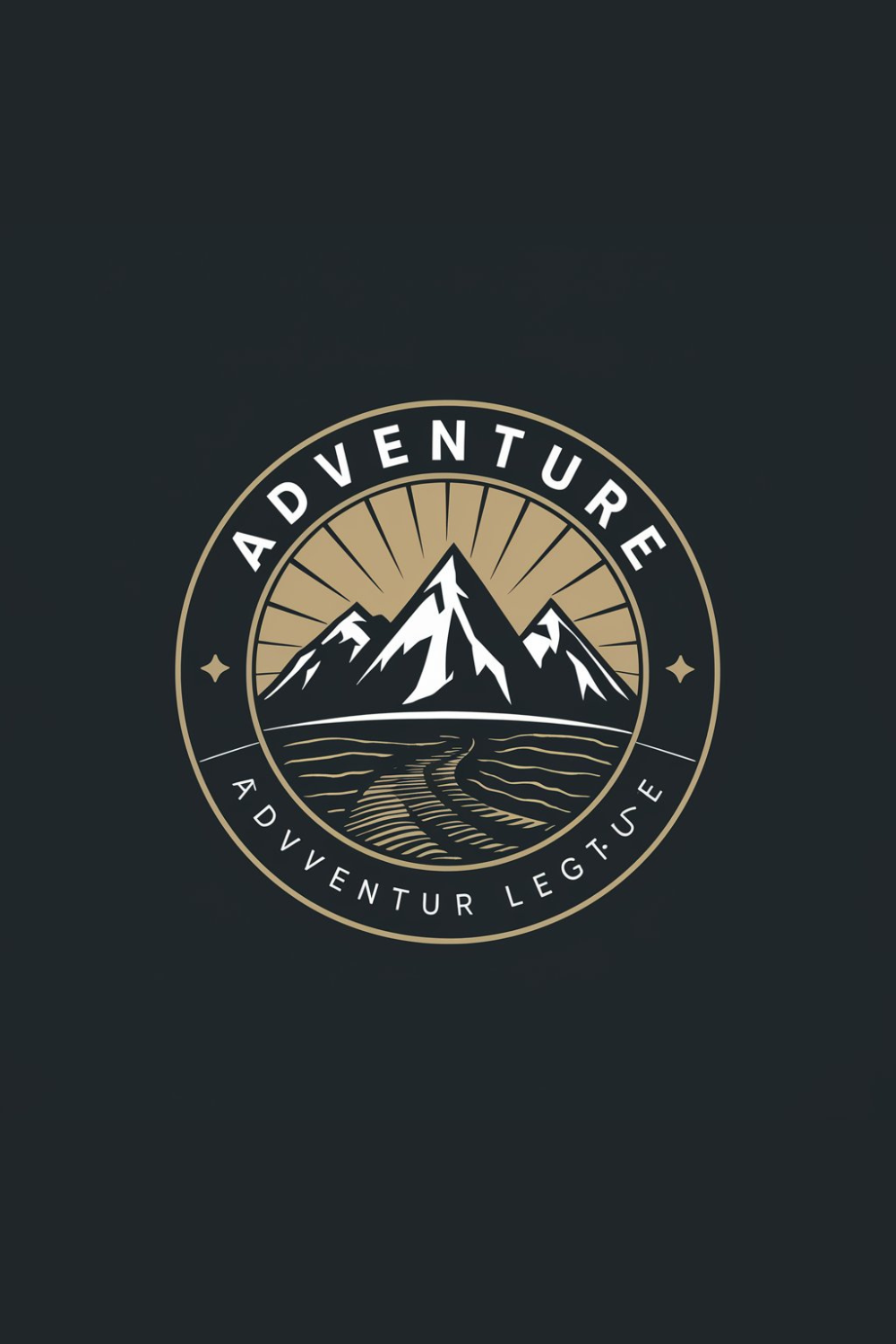 Adventure Logo Design pinterest preview image.