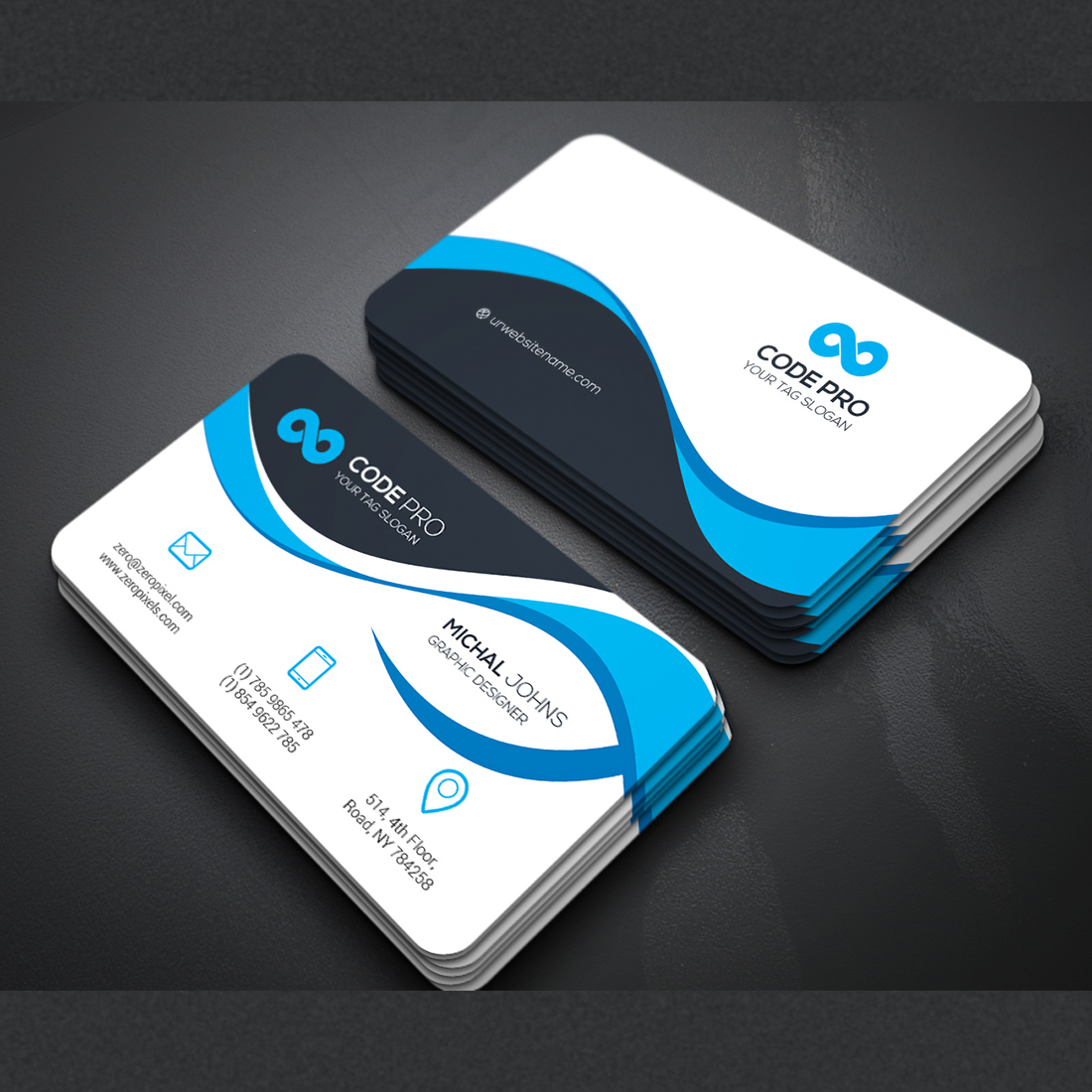 Business cards Template cover image.