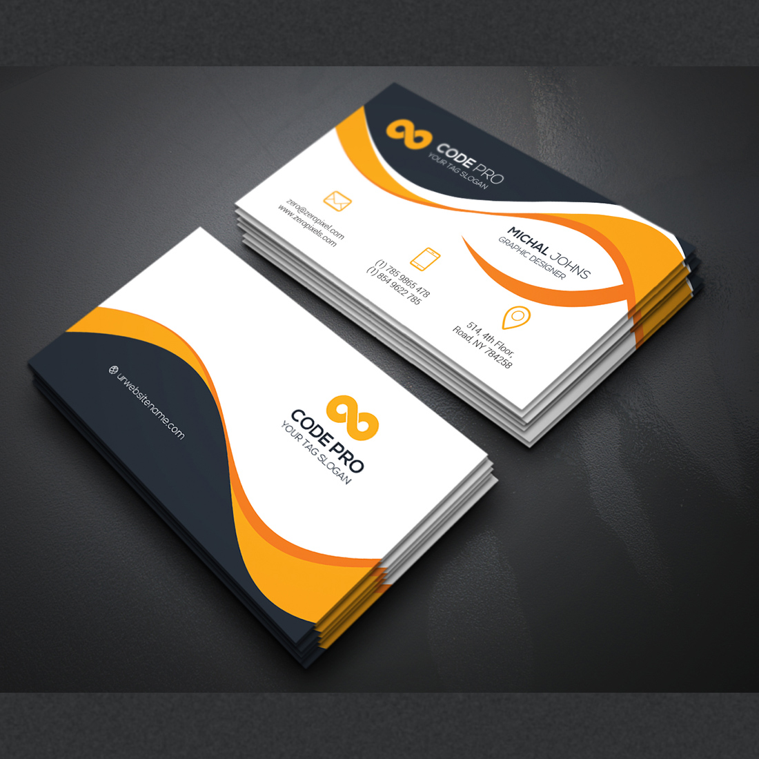 Business cards Template preview image.