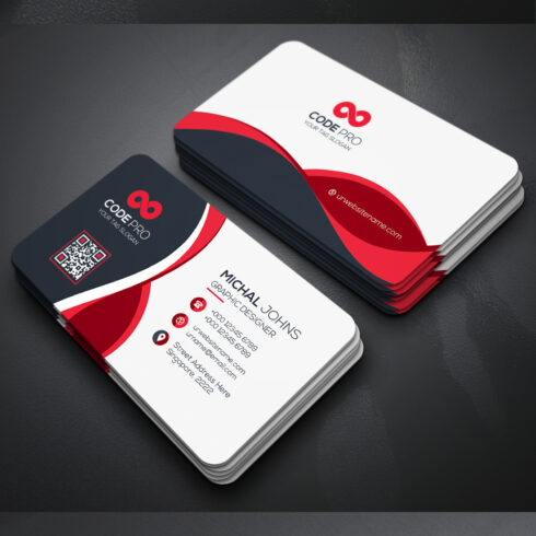Corporate business cards Template cover image.