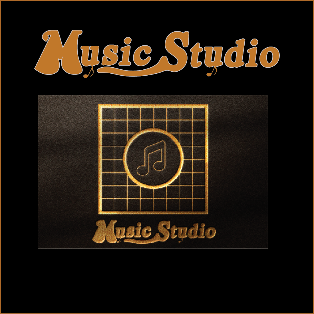 Music logo/Unique music logo preview image.