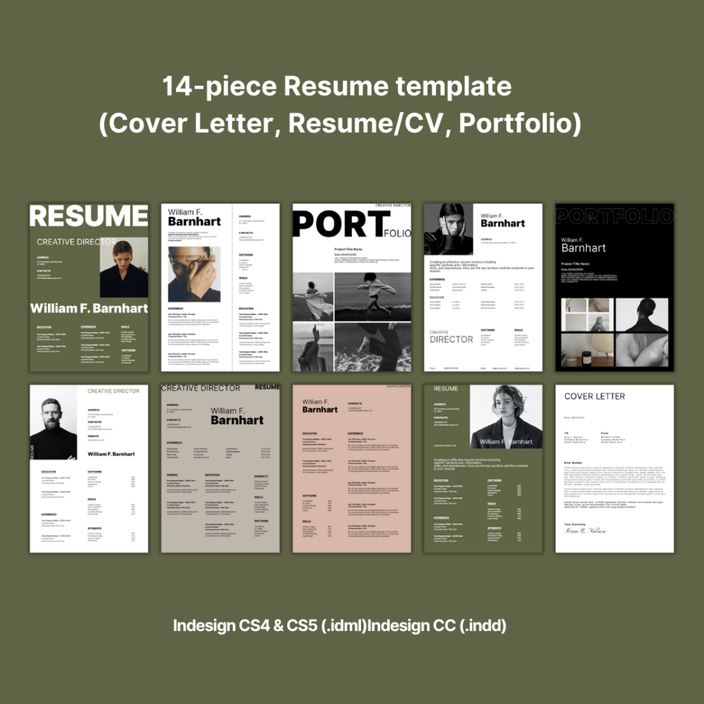 professional Resume, Cover Letter, And Portfolio Template. - MasterBundles