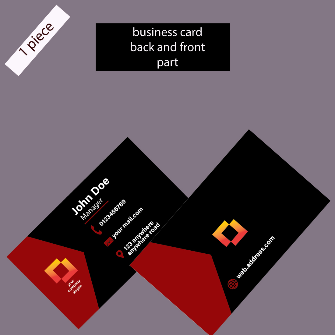 Business Card (editable) cover image.