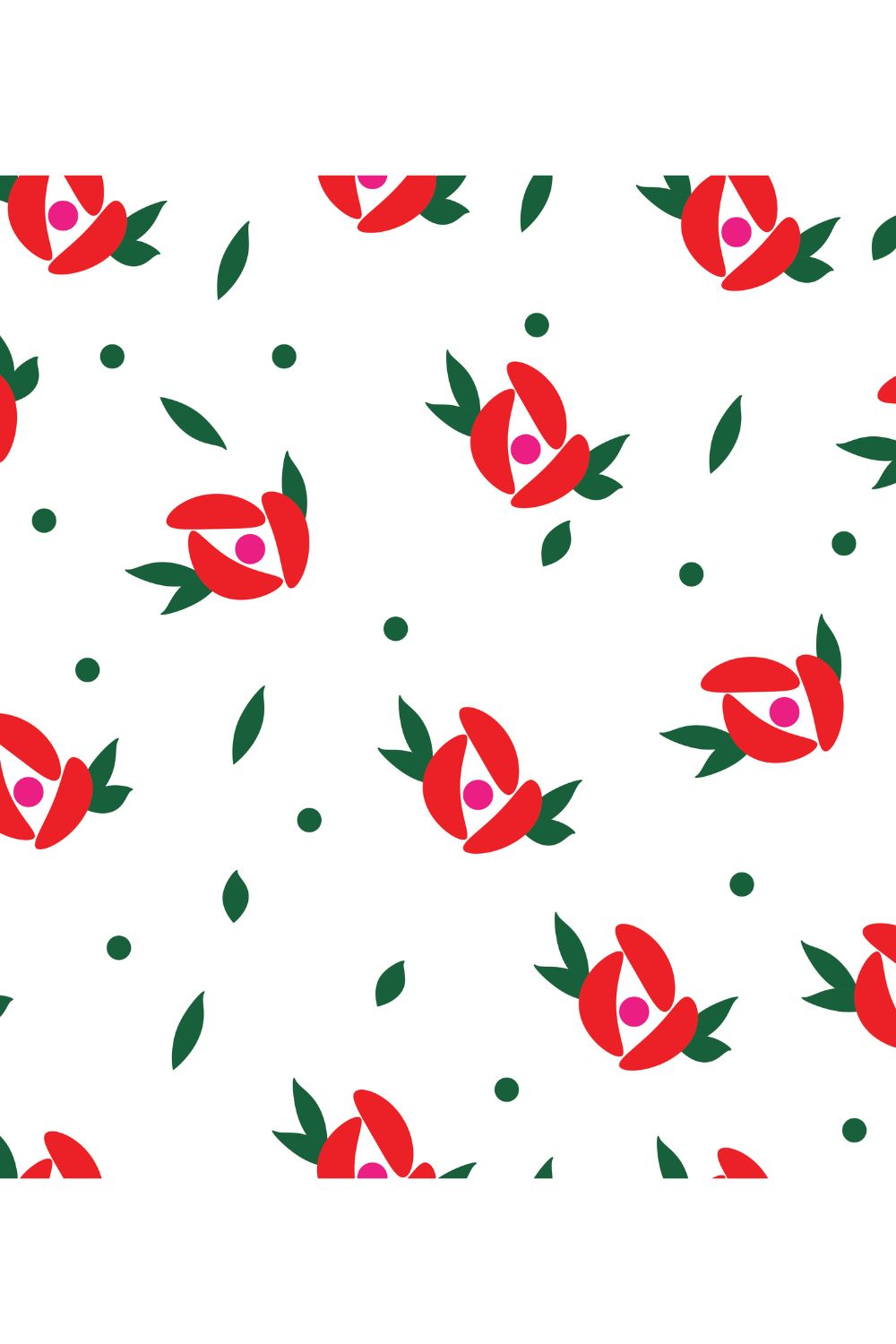 Seamless floral pattern pinterest preview image.