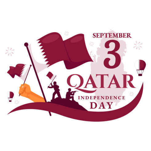12 Qatar Independence Day Illustration cover image.