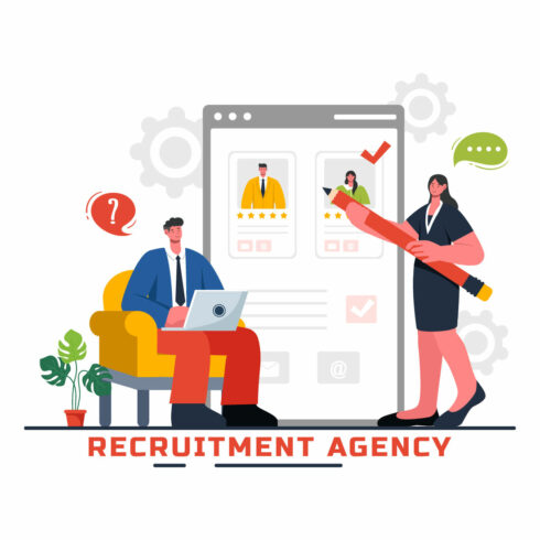 9 Recruitment Agency Illustration cover image.