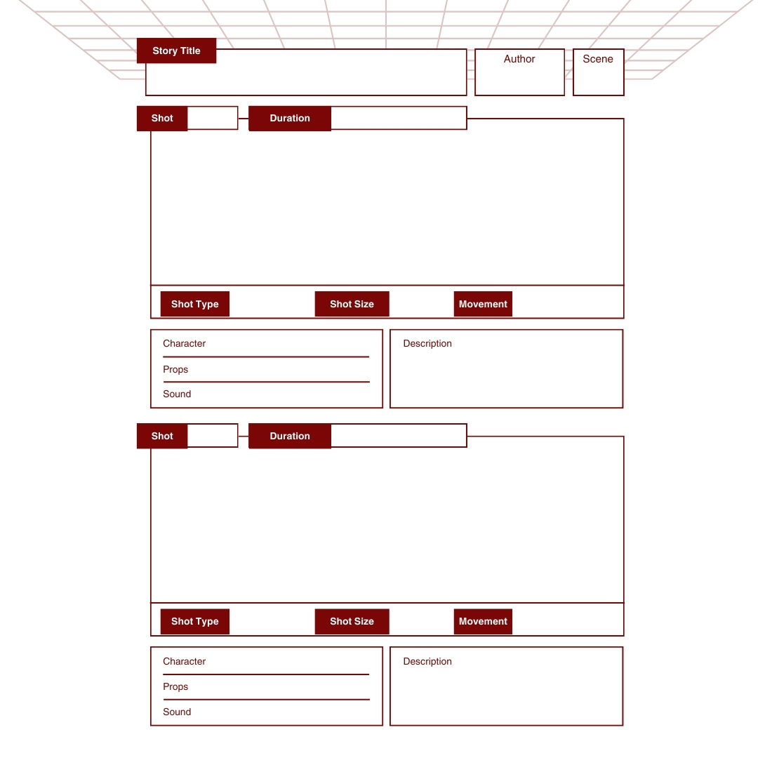Simple Video Storyboard Planner preview image.