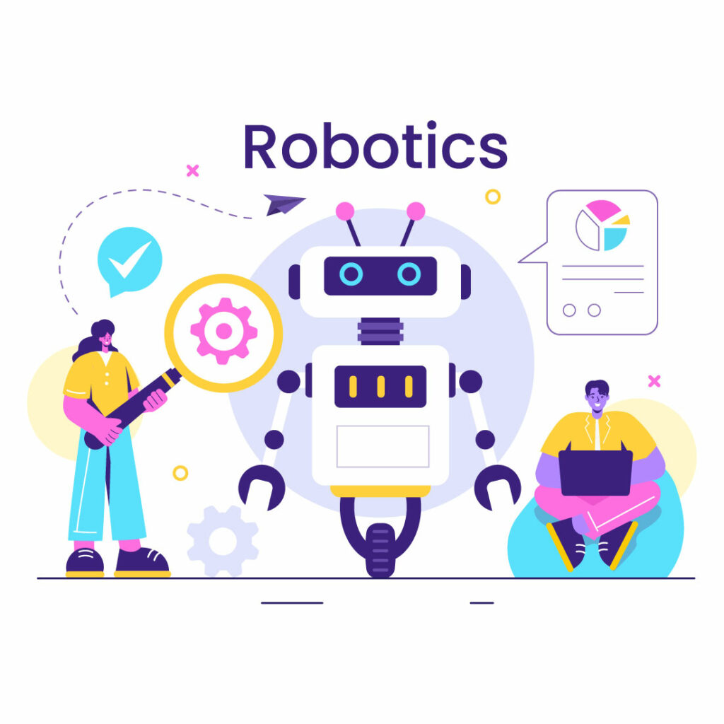 10 Robotics Vector Illustration - MasterBundles