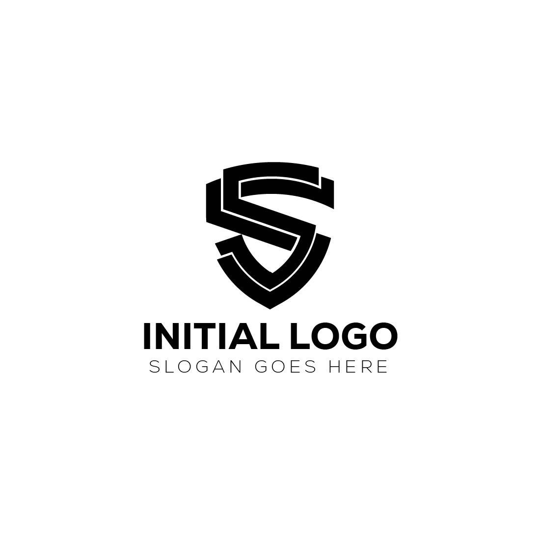 Creative Monogram letter SS logo design template cover image.