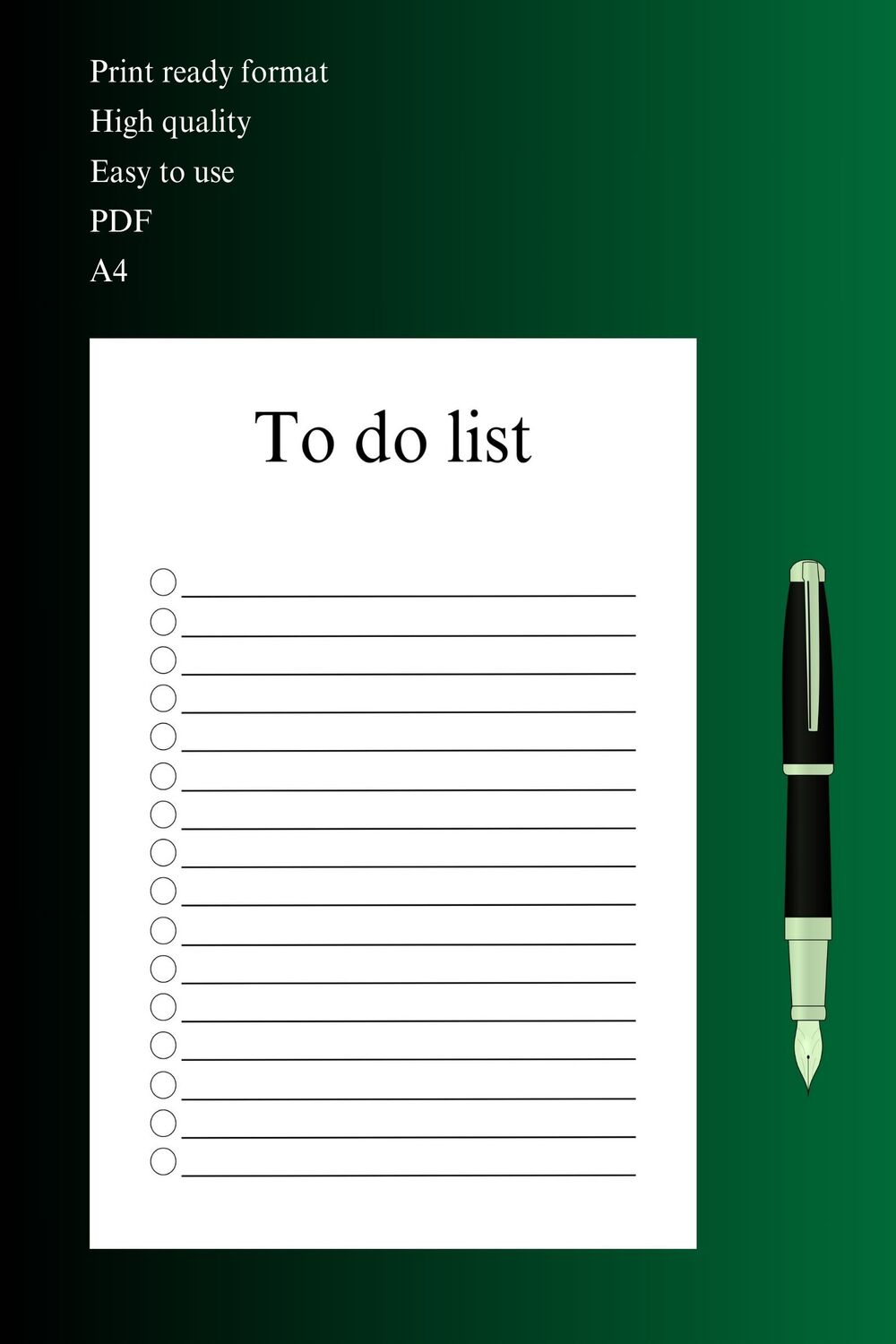 To do list pinterest preview image.