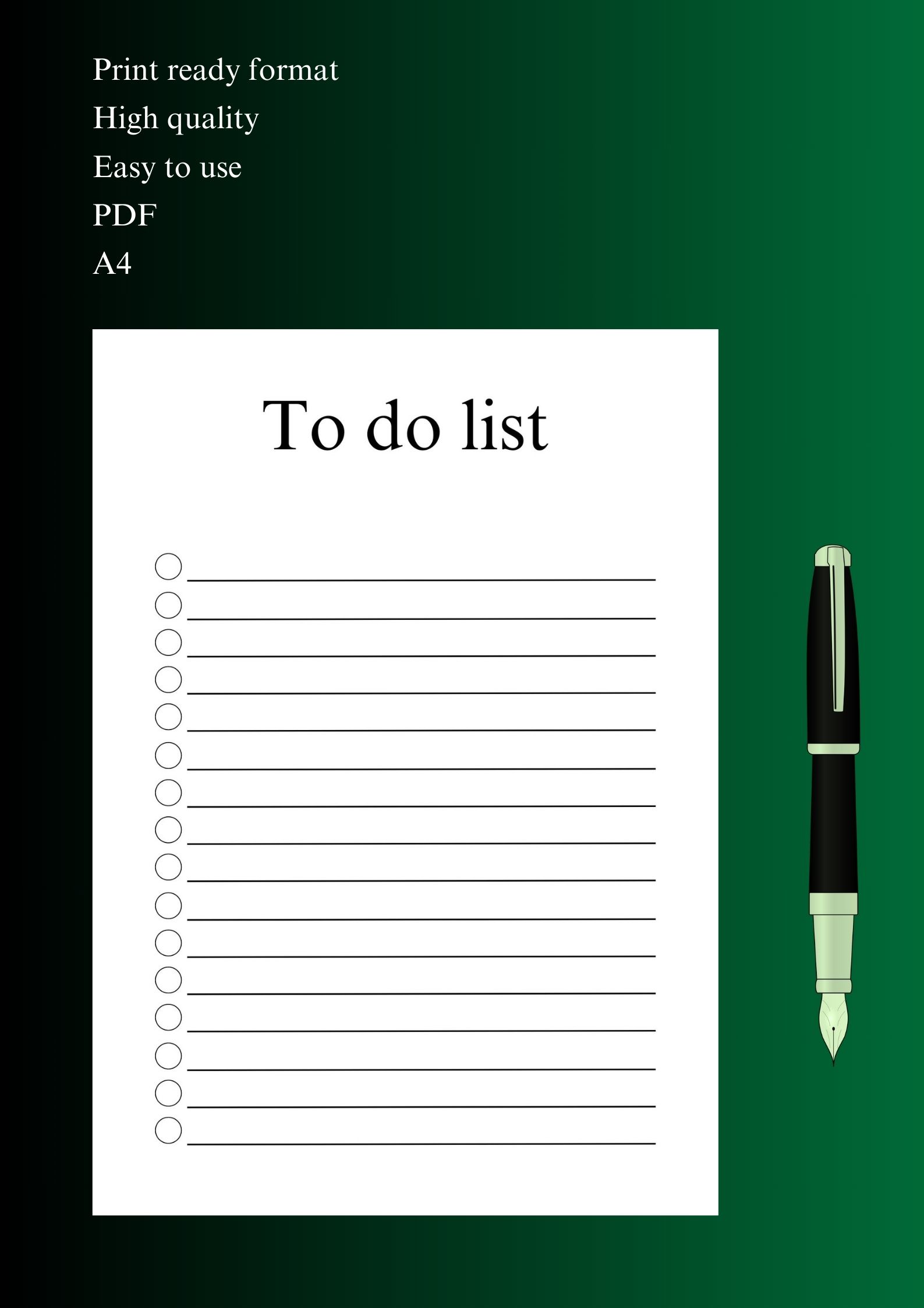 to do list 1 verkoop poster 291