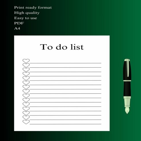 To do list cover image.