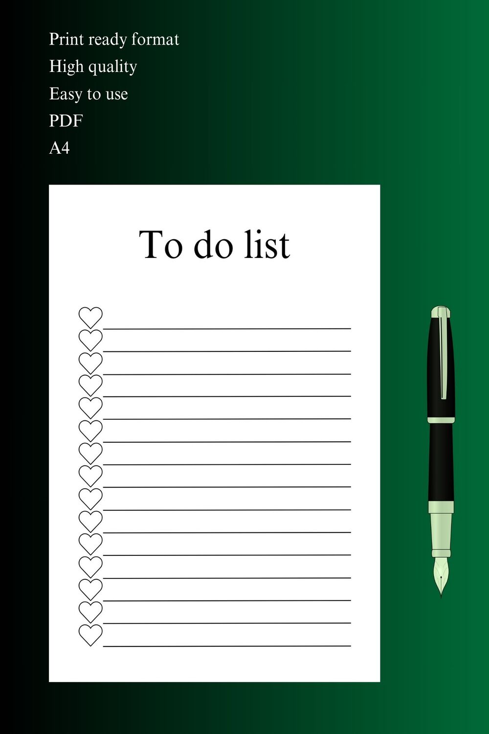 To do list pinterest preview image.