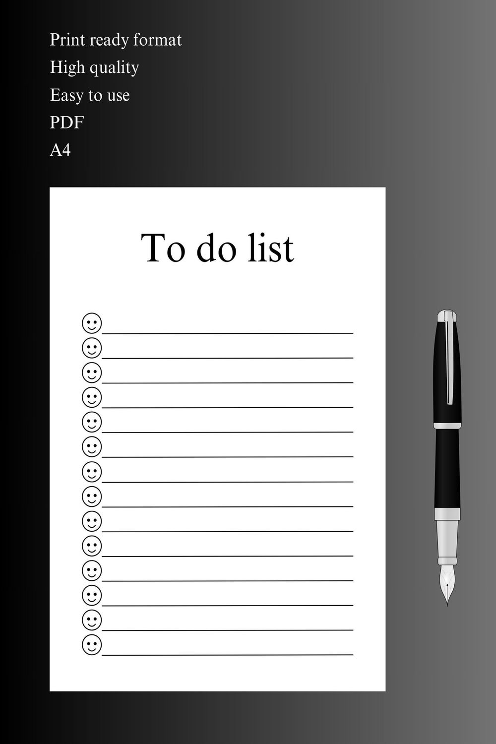 To do list pinterest preview image.