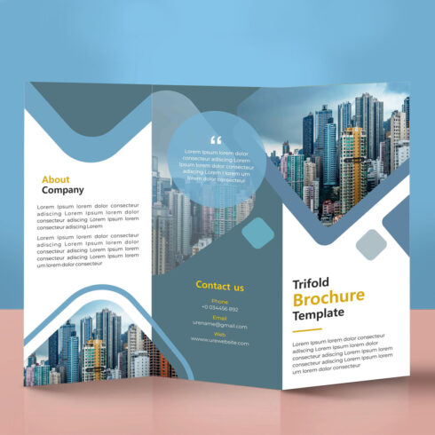 Trifold Brochure Template cover image.