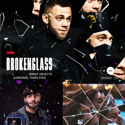 Broken Glass Portrait Effect cover image.