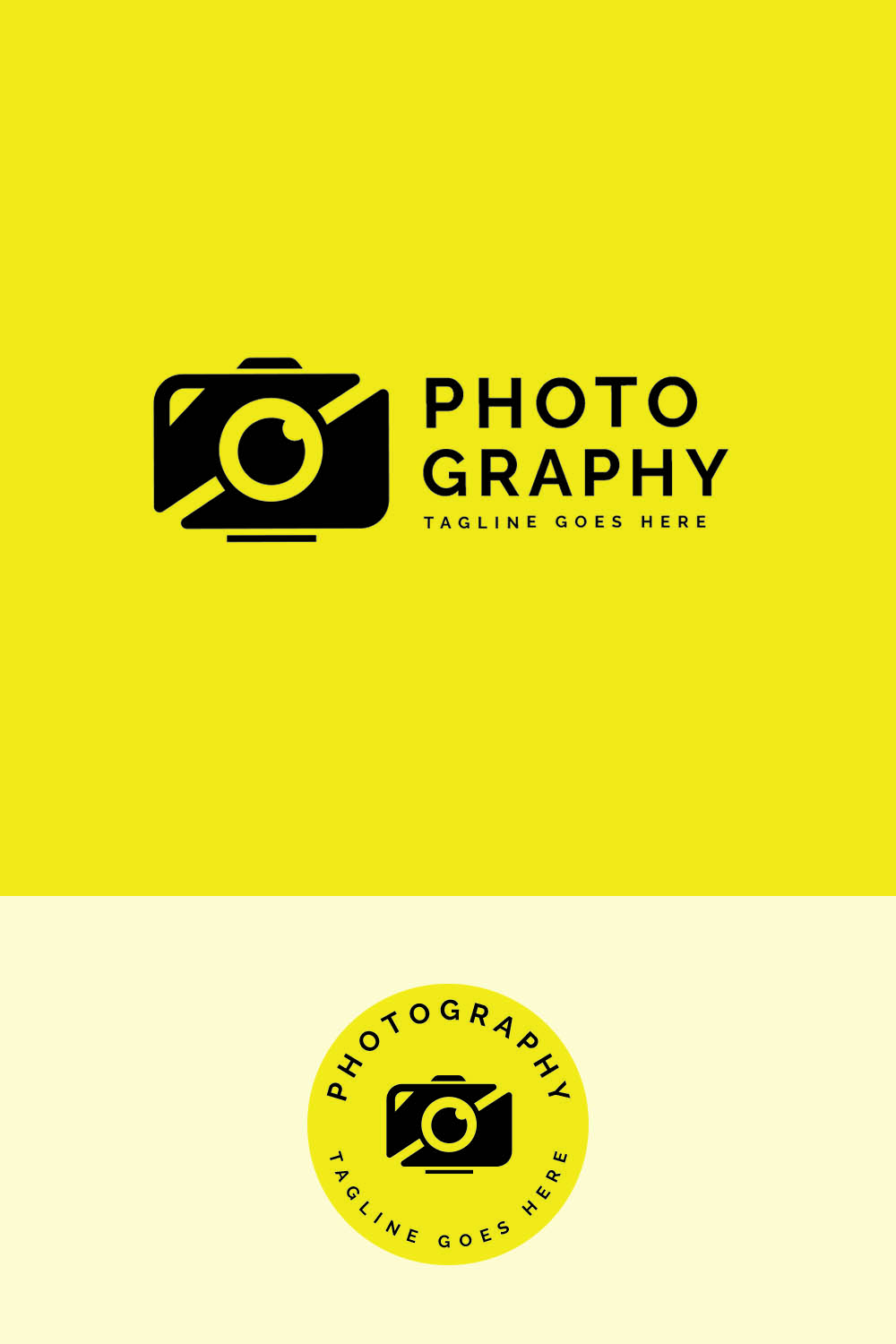 Creative Photography Logo pinterest preview image.