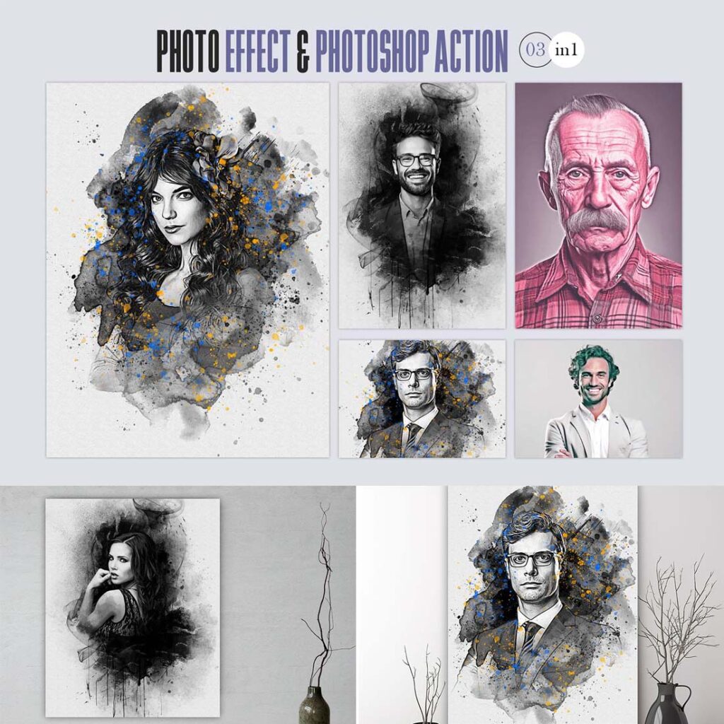 Editable Awesome Photo Effect & Action - MasterBundles