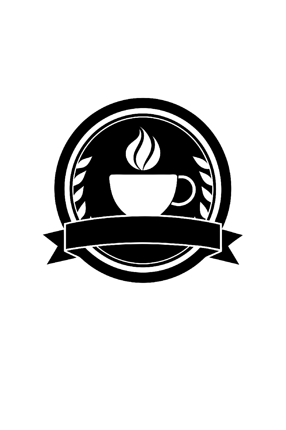 LOGO for Coffee Shop Illustration logo Editable pinterest preview image.