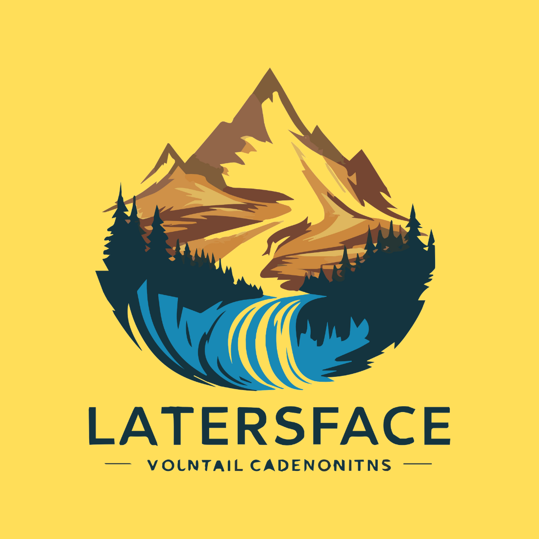 Landscape Logo design preview image.