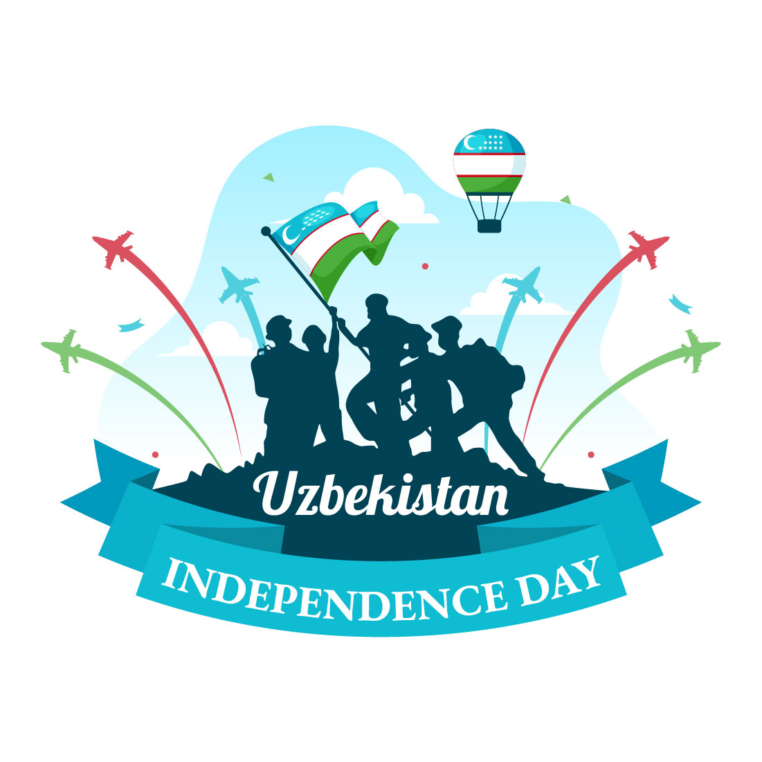 13 Uzbekistan Independence Day Illustration preview image.