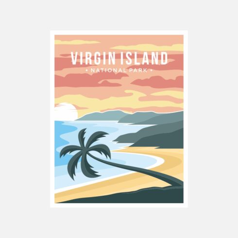 Virgin Islands National Park Poster Vector Illustration Design - Only $11 cover image.