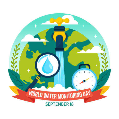 10 World Water Monitoring Day Illustration cover image.