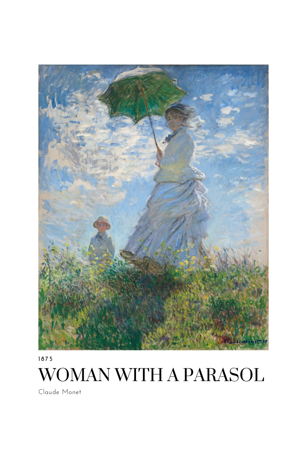 Woman with a Parasol T-Shirt Design pinterest preview image.