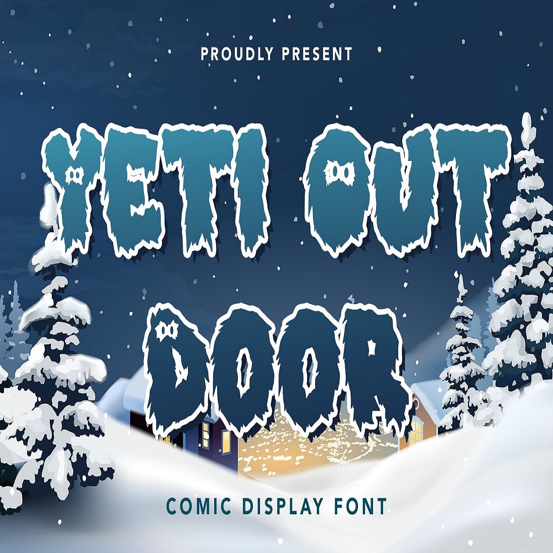 Yeti Out Door - Display Font preview image.